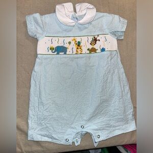 Vive La Fete Smocked Jon Jon — 12M